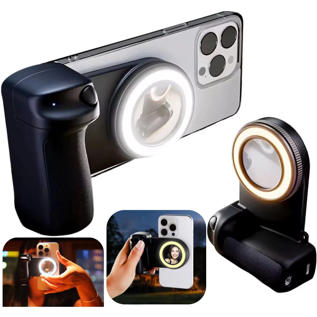 Câmera Magnética Do Telefone Atirar Mão Aperto Suporte Tiro Ajuda Alça De Controle Remoto Para iphone Android MLG-197