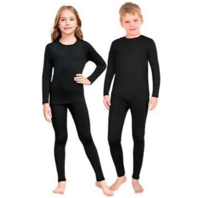 Conjunto Térmico Infantil Peluciado Unissex | Blusa + Calça Segunda Pele Quentinha