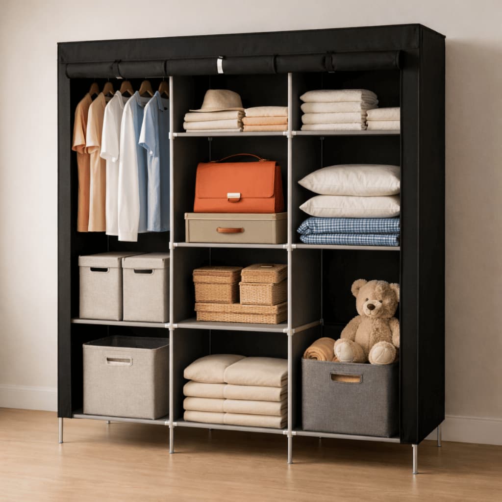 Guarda Roupa Dobrável Organizador De Roupa Armário Grande Closet