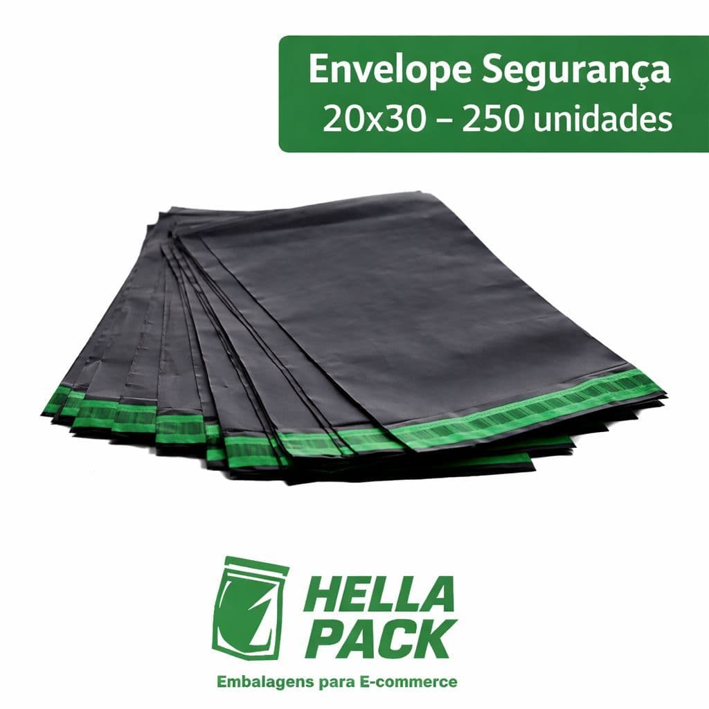 Envelope de Segurança 20x30 250 unidades Economy – Lacre Adesivo para Envios e Correios