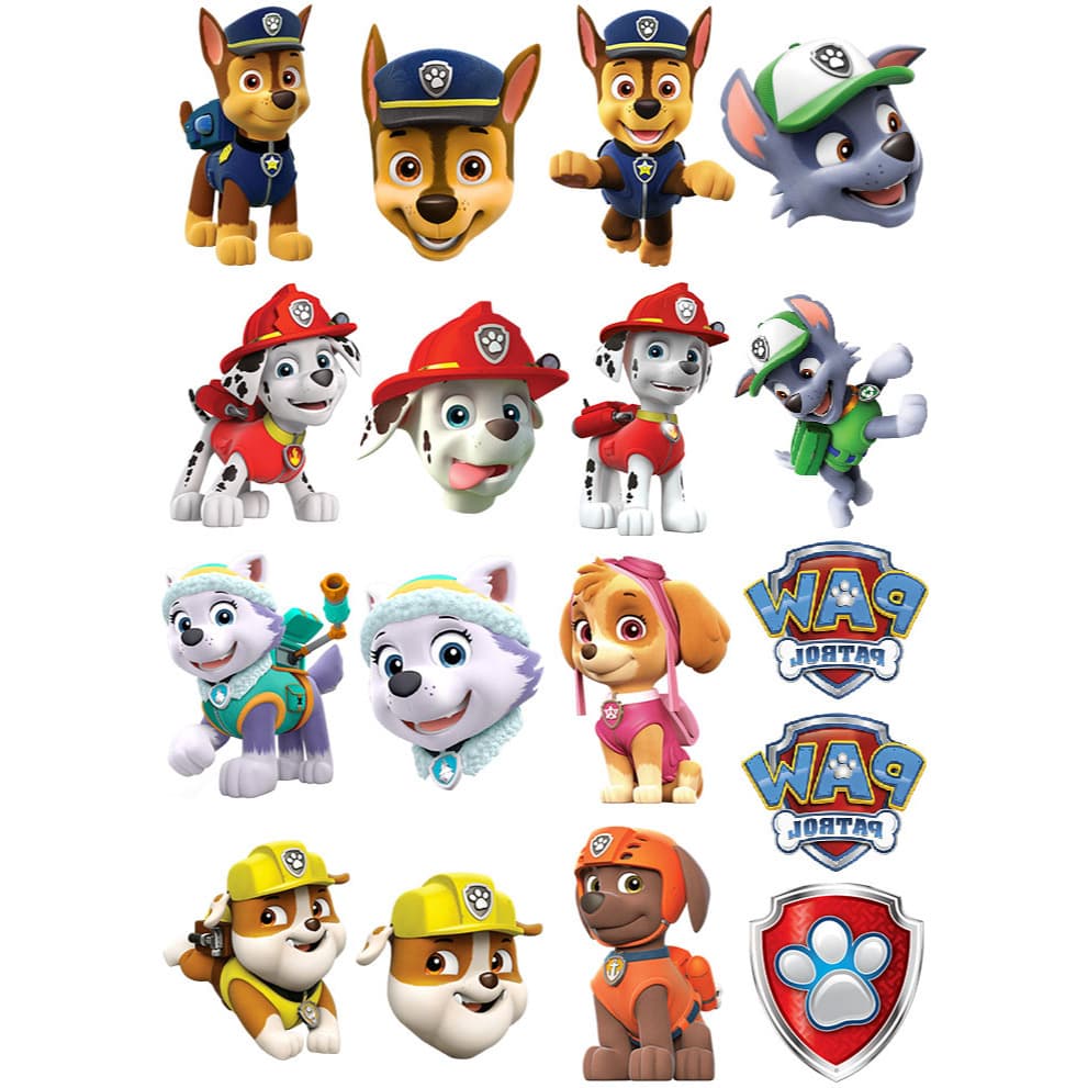 68 Tatuagens Temporárias Patrulha Canina Infantil | Lembrancinha Festa | Tattoo Fake Criança