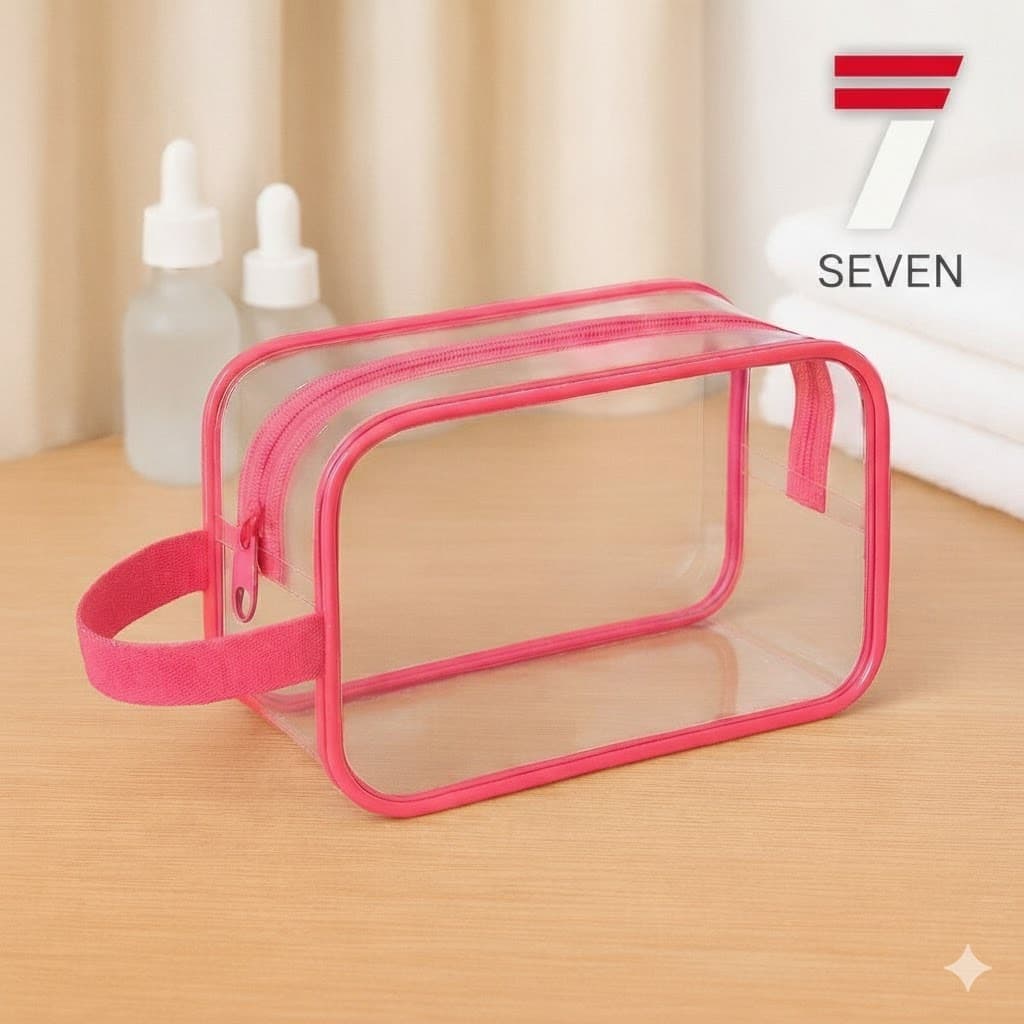 kit 2,4,6,8 Nécessaire Transparente Plastico Grosso Espessura 0.15 Nécessaire Enfermagem Plástico Cristal