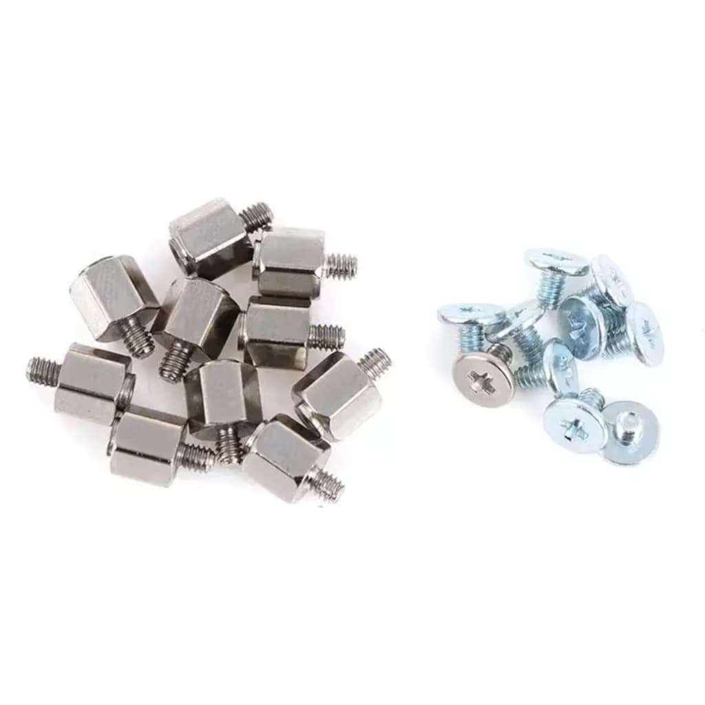 🔩 Kit Parafuso + Porca 4.5mm Sextavada para SSD M.2 NVMe / NGFF – Fixação Perfeita 🔩