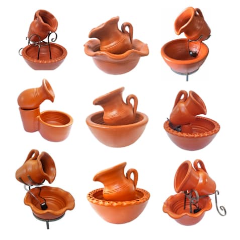 fonte de água decorativa pequena para santa ceia  casa mesa sala escritório bebedouro pet com bomba silenciosa