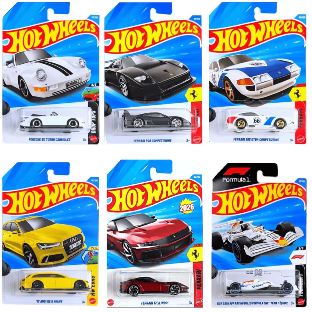 Hot Wheels Mainline/Básico Lotes 2026 - Atualizado toda semana - Novos Modelos Lançamento