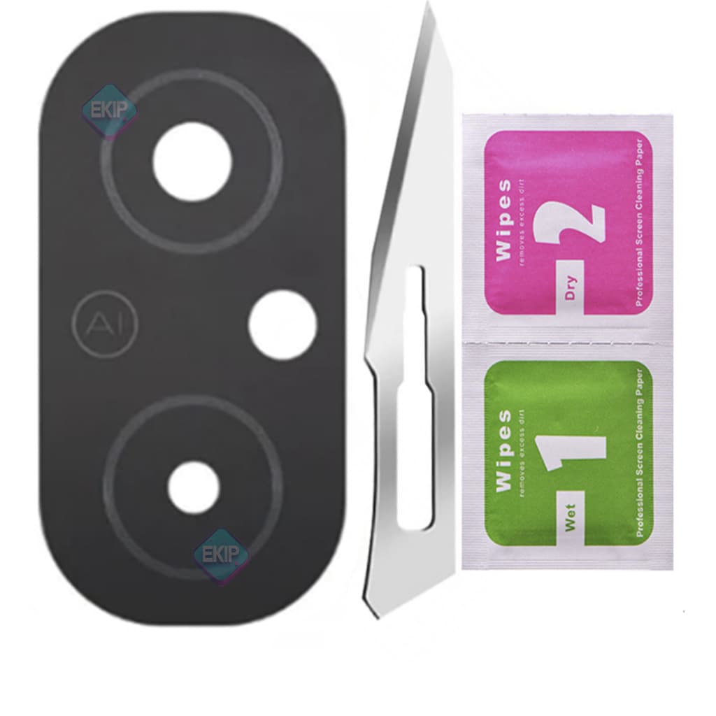 Lente de Vidro Camera Traseira Redmi 12C