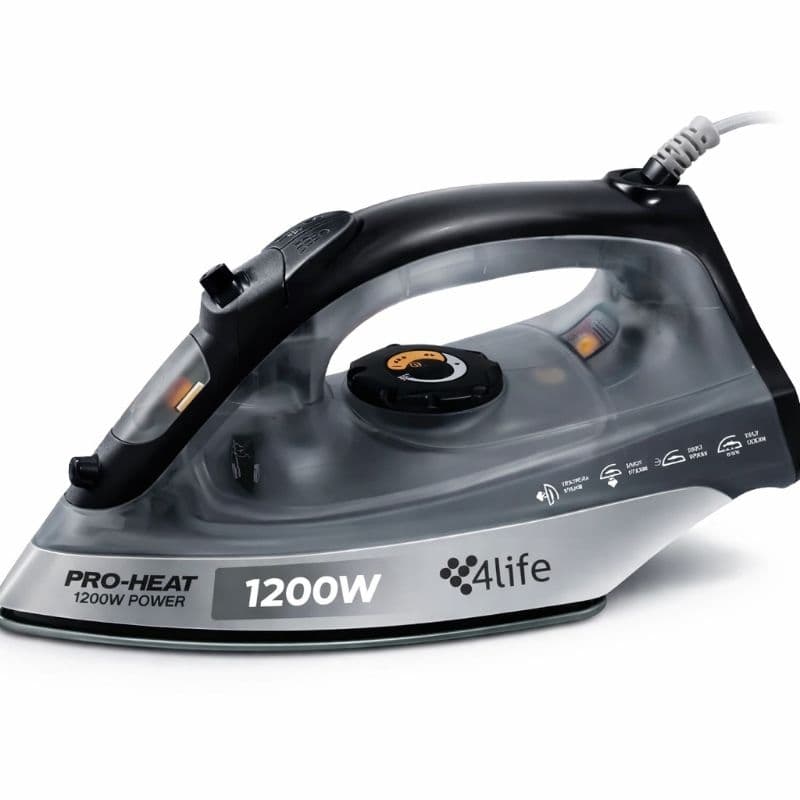 Ferro de Passar a Vapor 4Life Pro-Heat 1200W | Potente, Leve e Eficiente