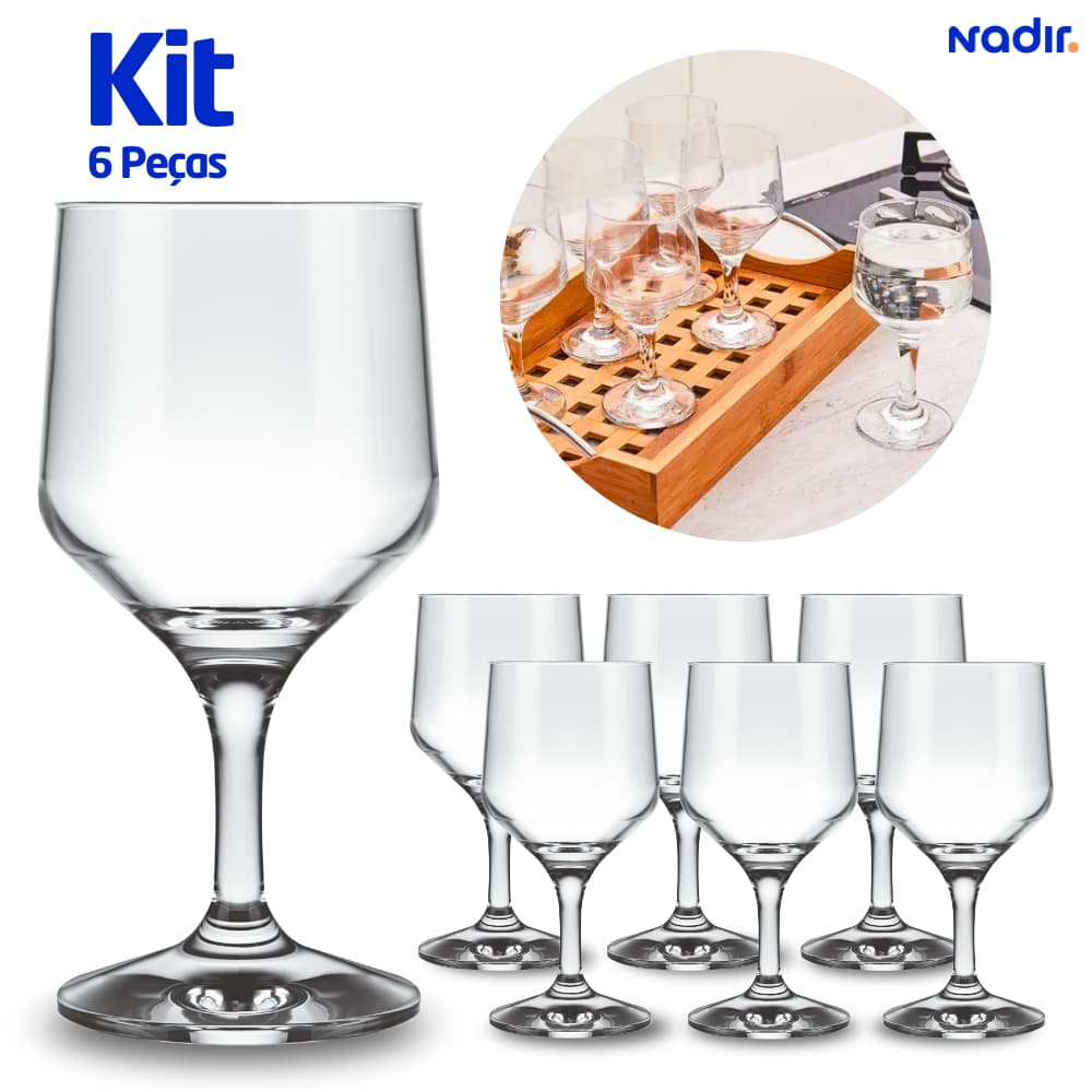 Jogo de Taças Vinho SM Buffet 300ml com 6 Peças