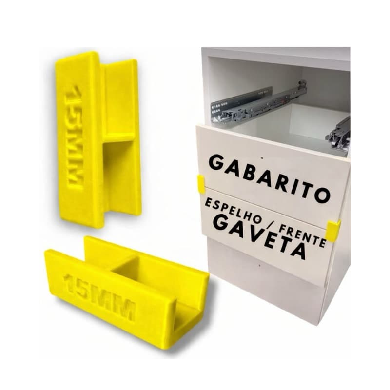Gabarito Montagem de Móveis 15 e 18mm Espelho Gaveta Nichos Mdf Marcenaria