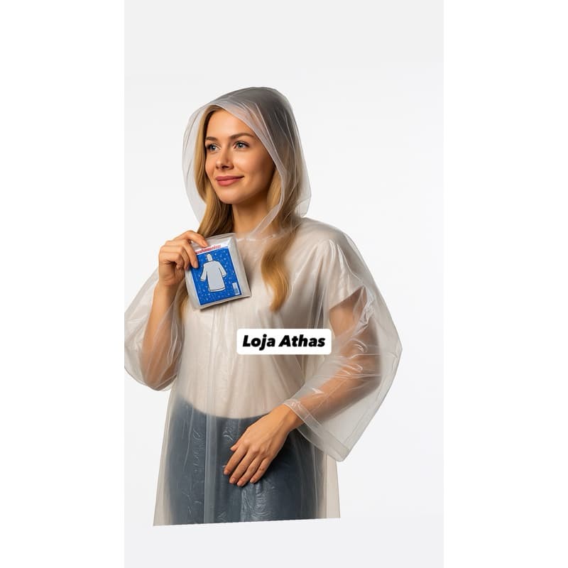 Kit 15, 10, 5 - Capa de Chuva Descartável para Shows, Festas, Eventos e Viagens