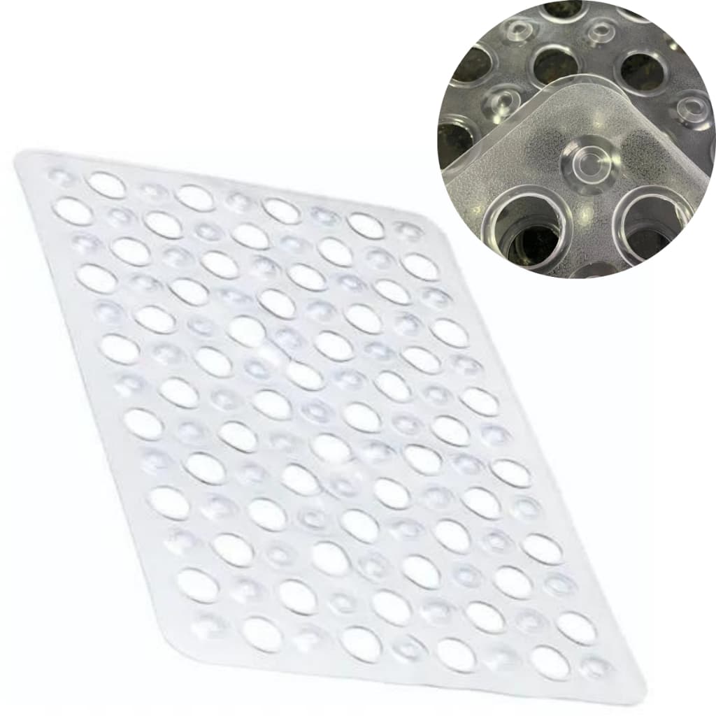 Tapete Banheiro Box Antiderrapante Premium Massageador Com Ventosas Secagem Rápida