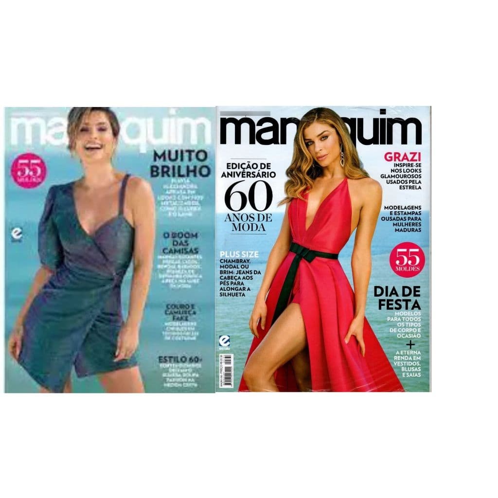 kit 2 revistas Manequim, Revistas novas ED.729  E 722 OFERTA