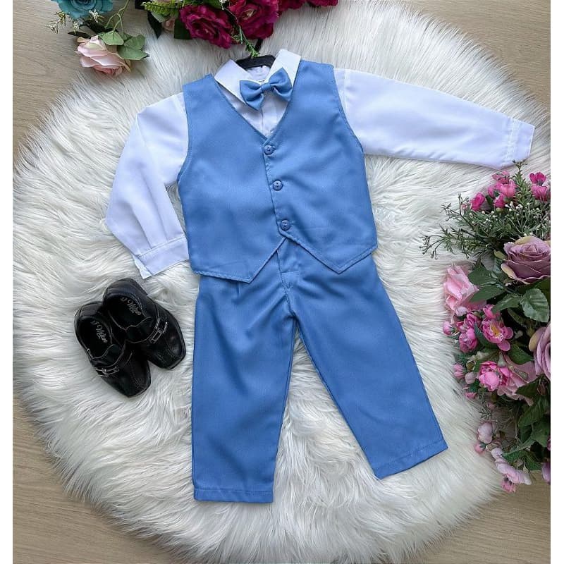 Conjunto Social Masculino Com Colete