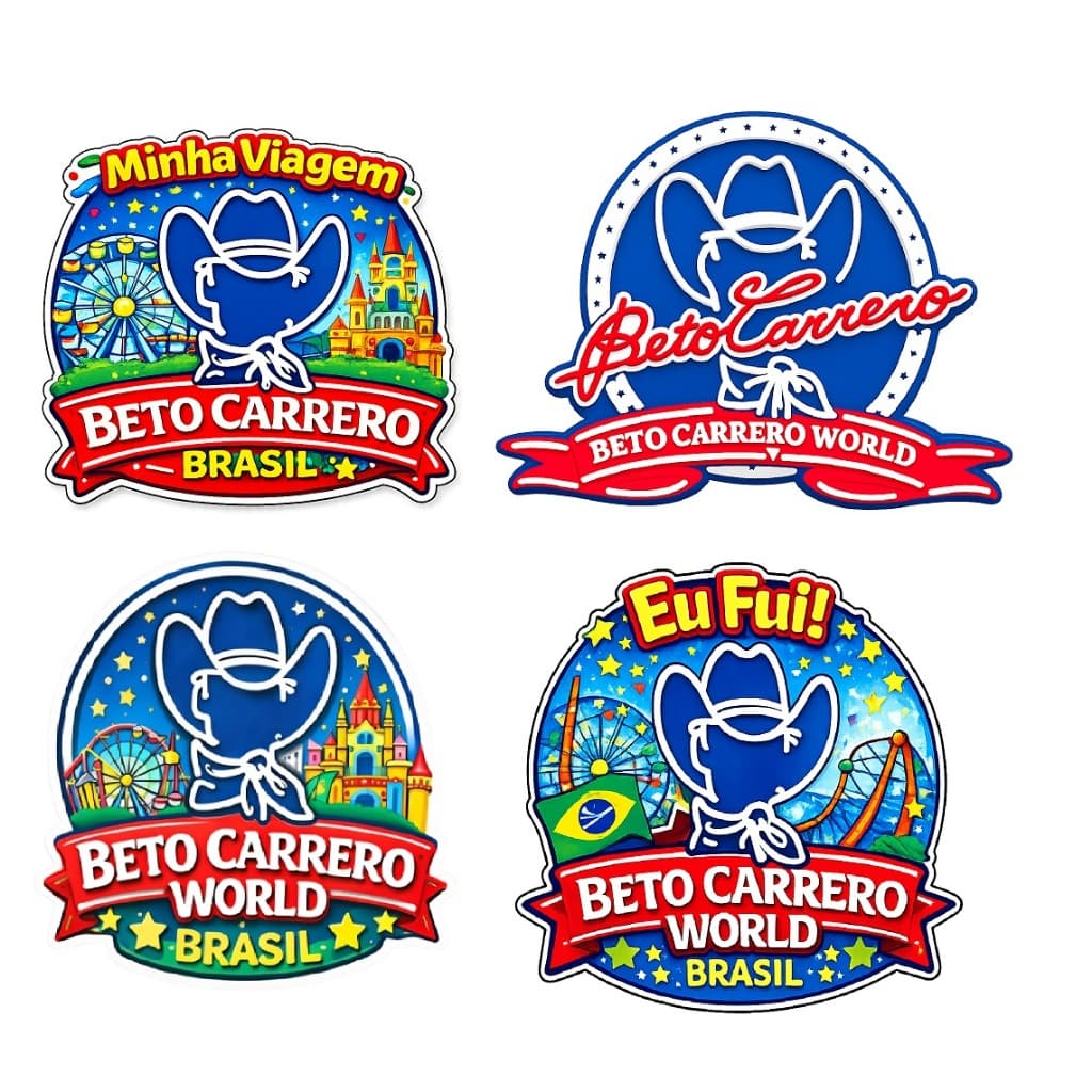 "DESCONTO ESPECIAL NO CHAT" - Imãs de geladeira do Beto Carrero World