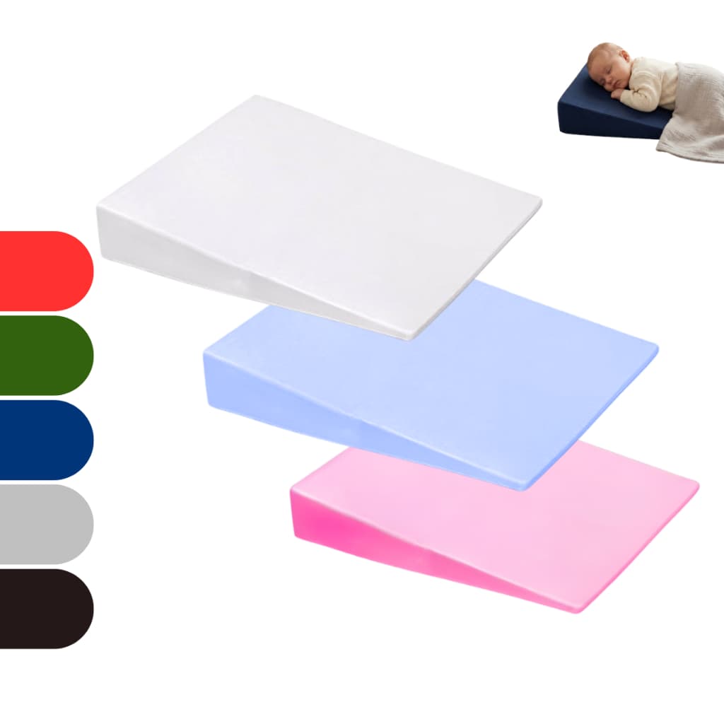 Travesseiro Anti Refluxo Para Carrinho Moises Antialérgico com Capa Lavável (Capa + Enchimento)