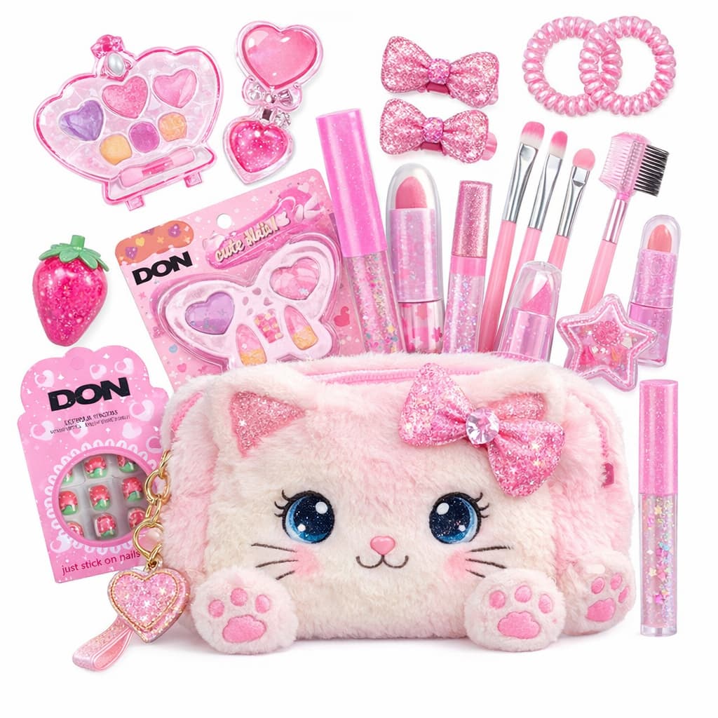 Conjunto de Maquiagem Infantil para Meninas Necessaire Blogueirinha