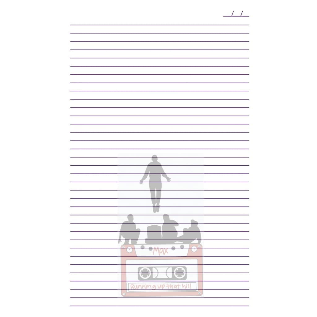 Folhas de Fichário Stranger Things, papel de carta, refil, bloco de folhas A4