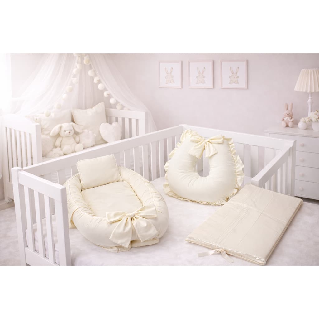 Kit Ninho Redutor Bebê com Almofada Amamentação e Trocador Impermeável