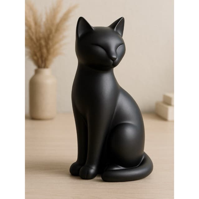 Decoração escultura de gato, decoração animal, decoração pet, gatos, escultura de gato, escultura minimalista