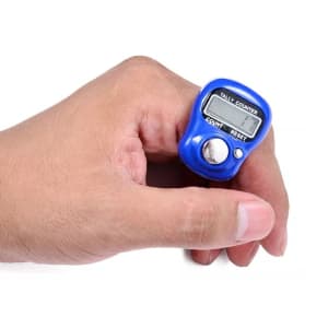 Contador Digital Eletrônico Portátil Manual Contagem Estoque transito Corrida Pulseira Dedo Mão