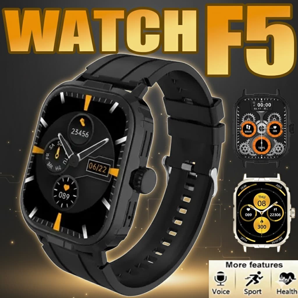 F5 GT8 ULTRA Relógio Inteligente Masculino Tela HD Bluetooth Chamada  Freqüência Cardíaca SmartWatch