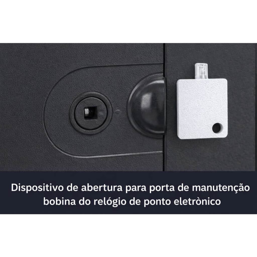 Chave de Abertura Relógio de Ponto Eletrônico | Porta da Bobina