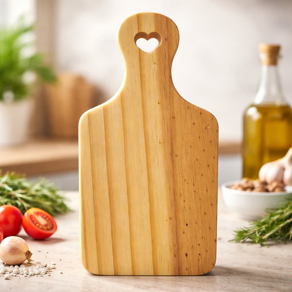 Tábua de Madeira Pinus de Reflorestamento para Corte, Servir e Decoração