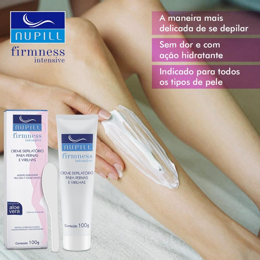 Creme depilatório Nupill pernas e virilhas