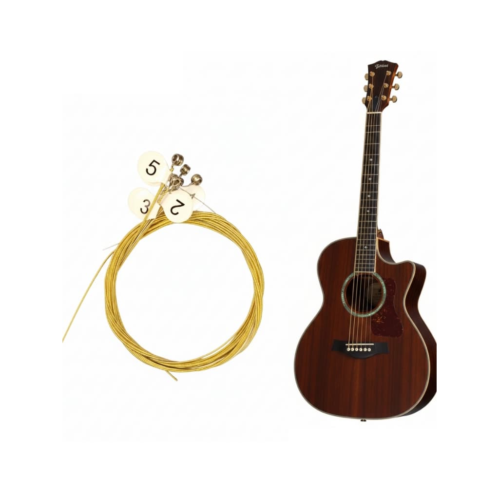 corda de violão aço dourada