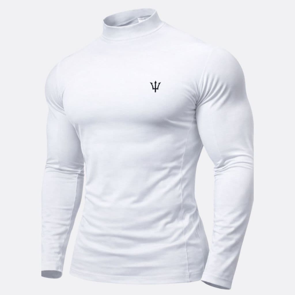 Camiseta Proteção Solar Uv 50 Masculina Segunda Pele Gola Alta Manga Longa