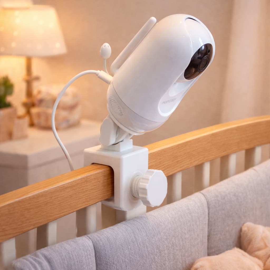 Suporte Babá Eletrônica Articulado para Berço Câmera TakTark BM911 BM812 BM813 BM815 com Rosca