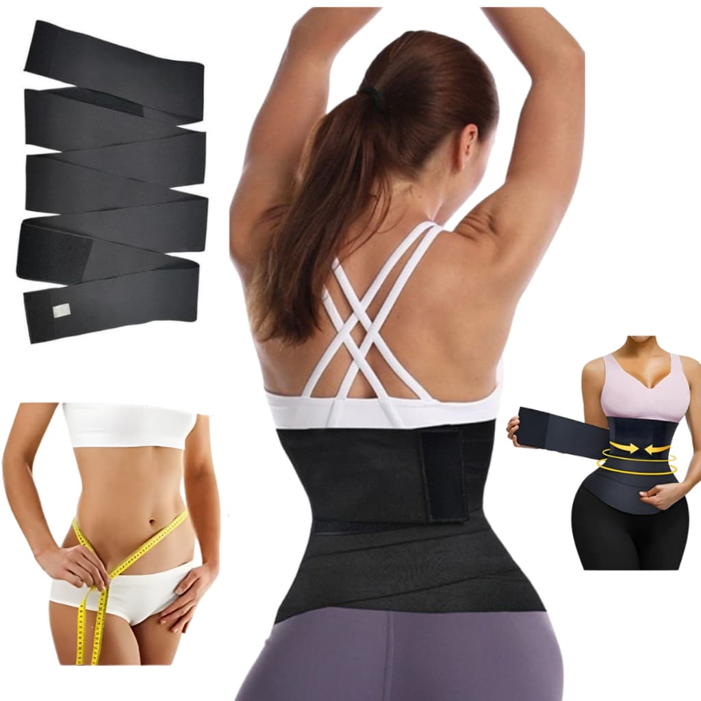 Cinta Modeladora 3 e 5 Metros Faixa Abdominal Pós Parto Alta Compressão Redutora de Medidas