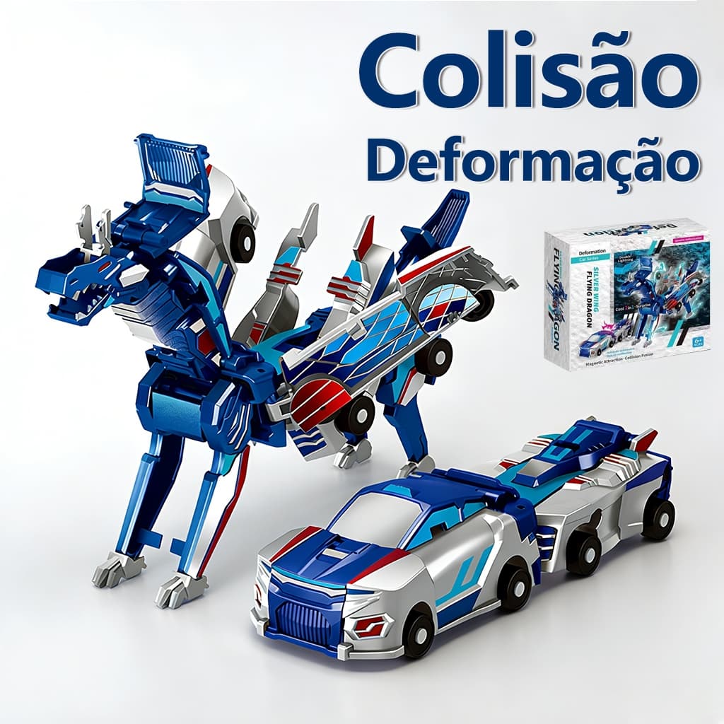 Carrinho Transformes Robô 2 em 1 Brinquedo Infantil Carros de brinquedo deformados