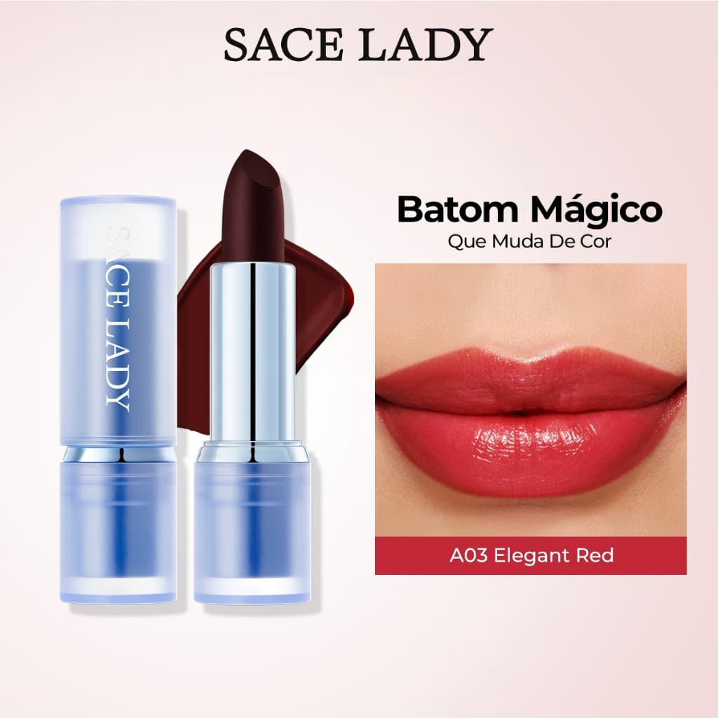 Batom Mágico SACE LADY  hidratante labial de longa duração brilho