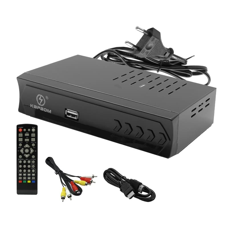Conversor TV Digital com Gravador USB e HDMI, Full HD 1080p, Controle Remoto e Reprodução de Filmes e Música