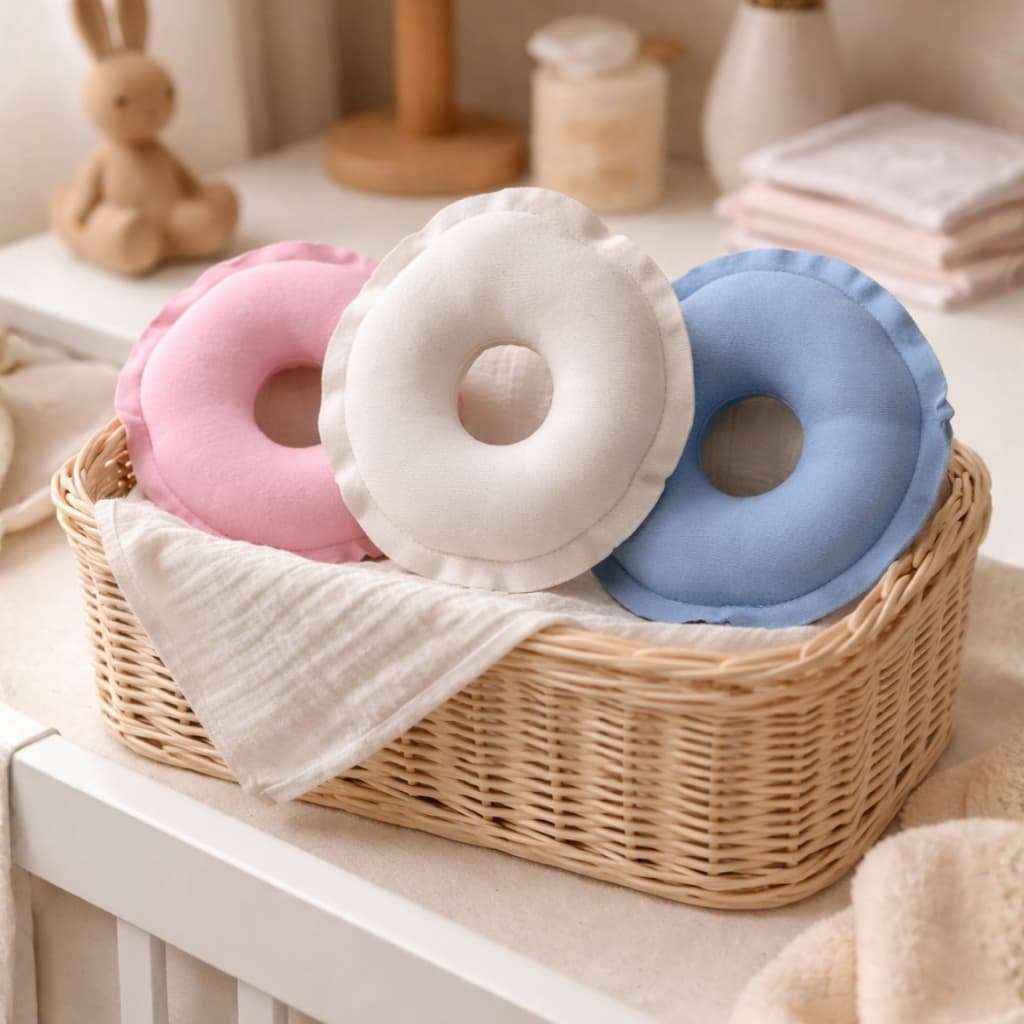 Rosca Almofada de Amamentação Protetor 100% Algodão Maternidade Rosquinha