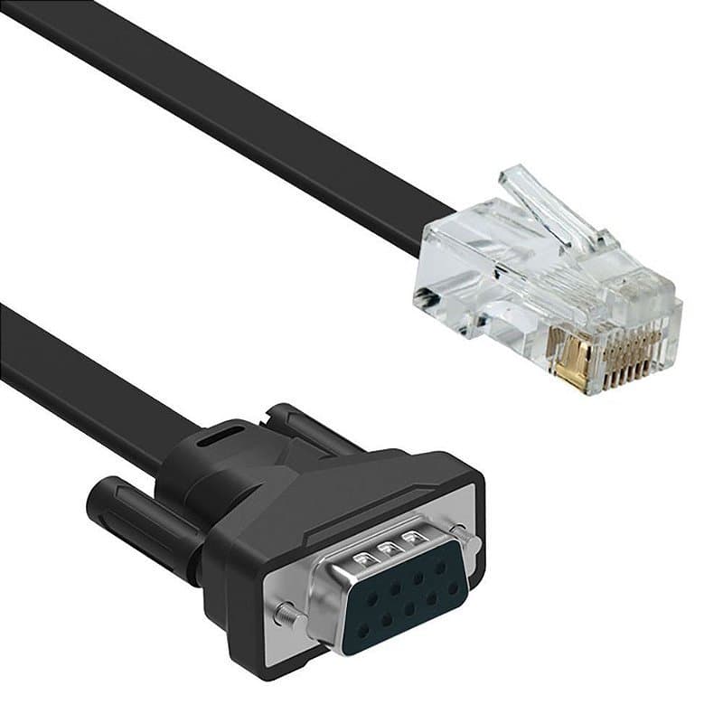 Cabo Serial Intelbrás MAXCOM Programador RS232 DB9 Fêmea x RJ45 8P8C Macho CP 48 112 192 352 - 2m