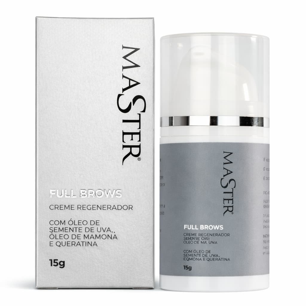 Creme Regenerador Full Brows Master Cílios E Sobrancelhas 15g Cilios Retenção Cola Adesivo Maquiagem
