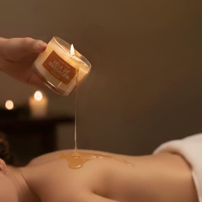 Vela de Massagem | Vela Hidratante | Vela Relaxante | Produto Vegano | Aromaterapia
