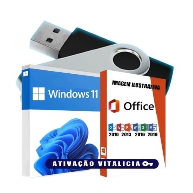 Pendrive Kit formatação Windows 11 + Programas