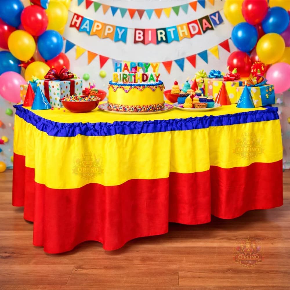 Toalha Saia de Mesa TNT Festa Infantil | Ideal para Mesa do Bolo