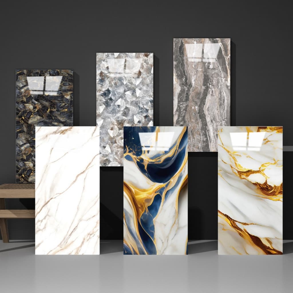 Placa Adesiva 3d Mármore De Parede Relevo Lavável 30cm X 60cm