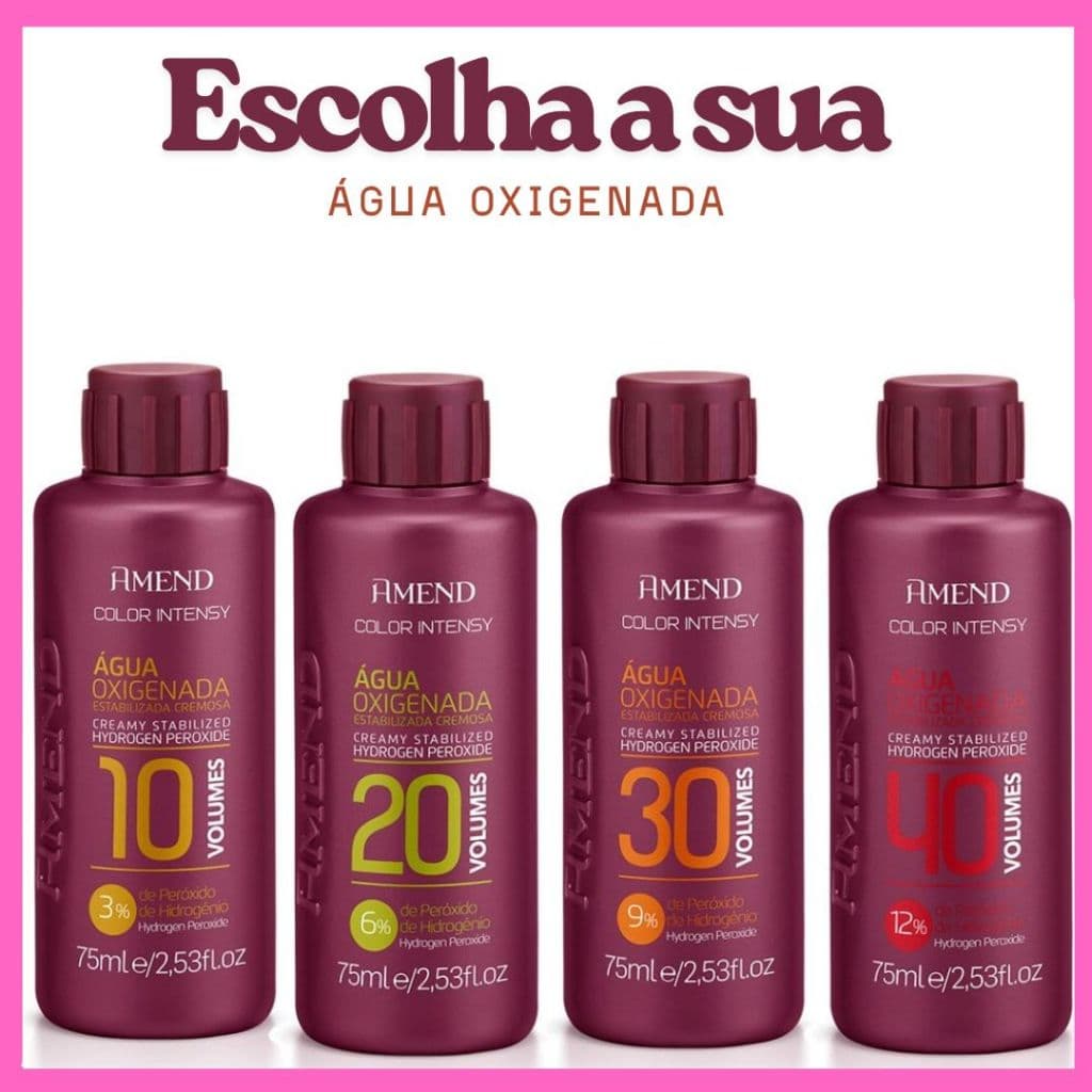 Água Oxigenada Cremosa Amend Color Intensy  75ML - Escolha a Sua