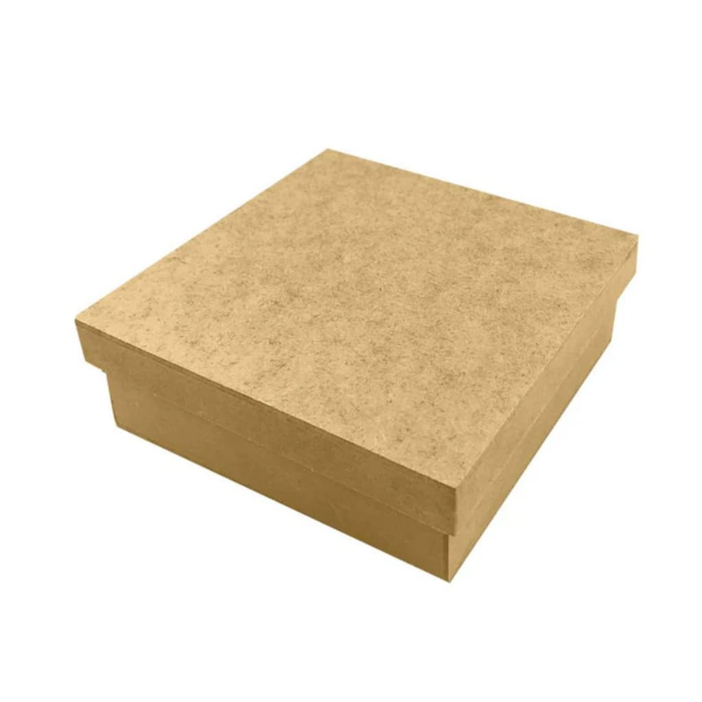Kit 10 caixas MDF cru 15x15x5 Artesanato Lembrancinhas e Decoração