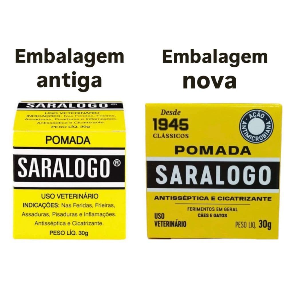 Pomada Saralogo Matacura Cicatrizante para Cães e Gatos