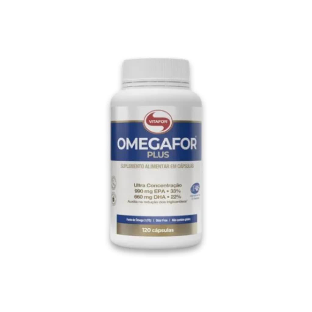 Omegafor Plus Vitafor 120 Cápsulas Ômega 3 Original Certificado IFOS EPA DHA
