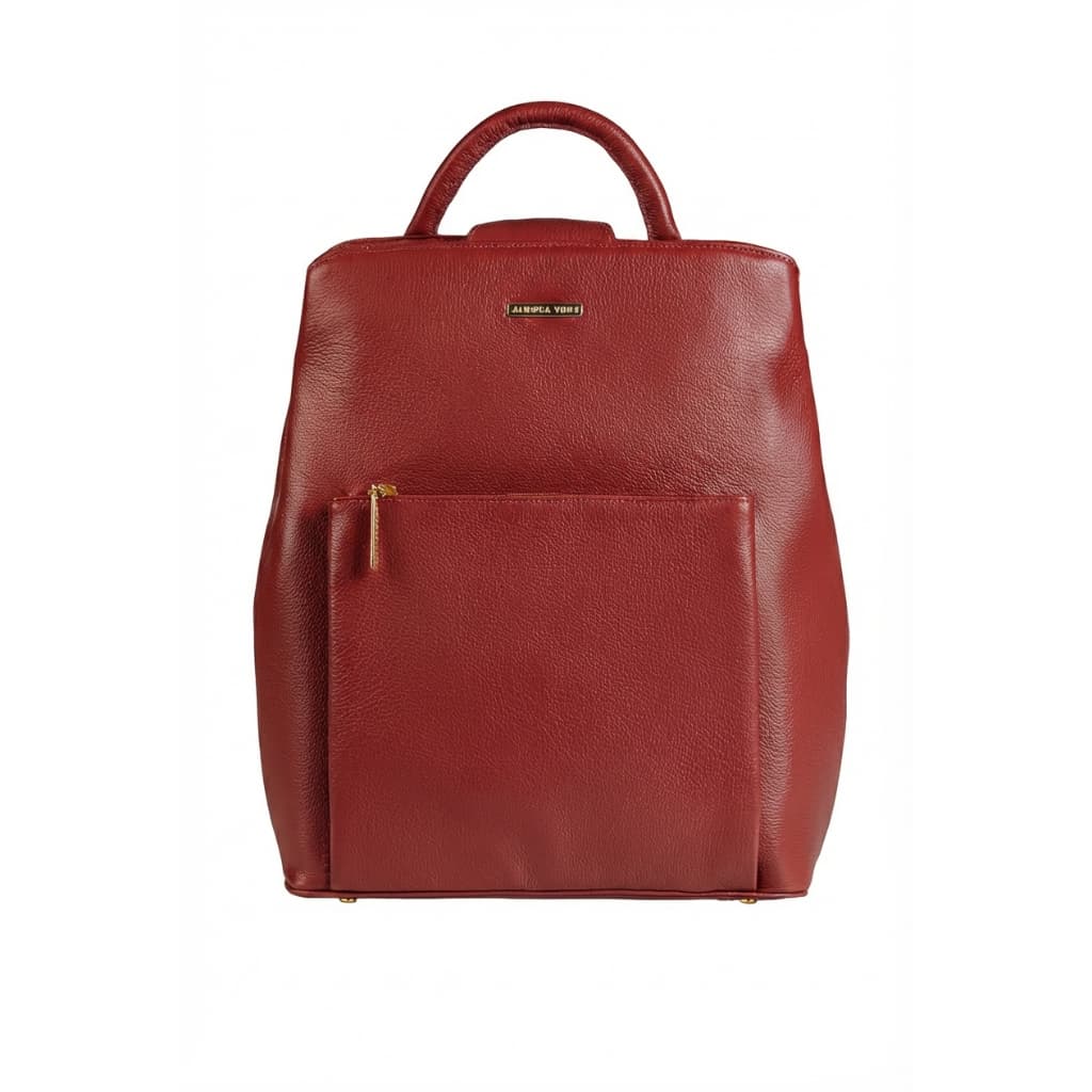 Mochila bolsa slim couro liso antifurto Lavínia