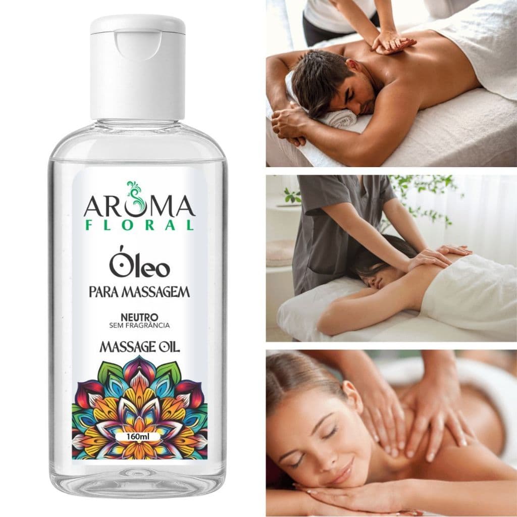 Óleo de MASSAGEM SEM CHEIRO 100% Natural Tântrica e Relaxante 160ML