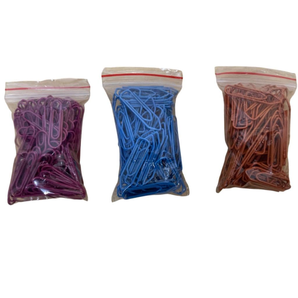 Clips de Papel Coloridos Nº 4 - Clipes médio - 100 UNIDADES