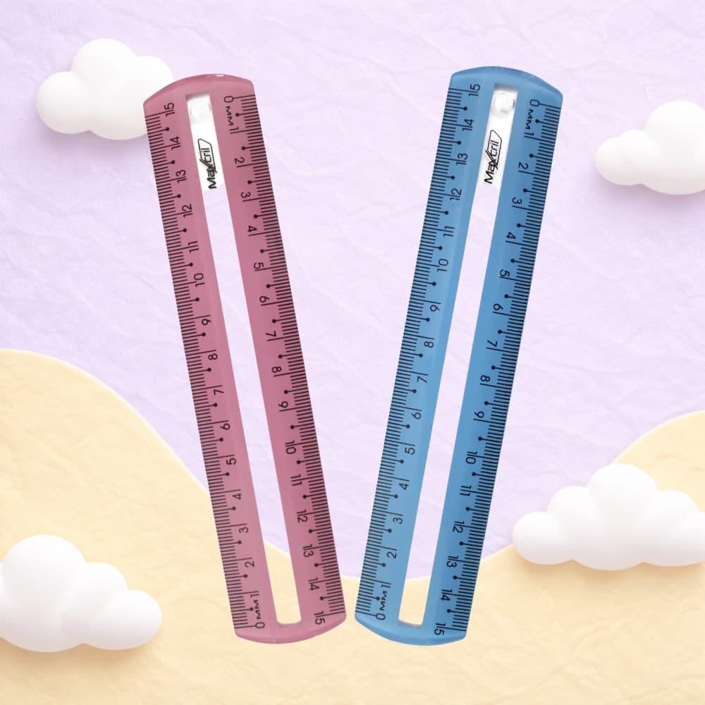 Régua 15cm Guia de Leitura – Maxcril - Unidade e Kits com 2 ou 3